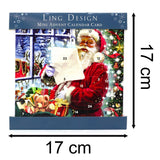 Santa's List - Christmas Advent Calendar | Advent Greetings Card & Envelope Advent Calendar - Tophatter Daily Deals