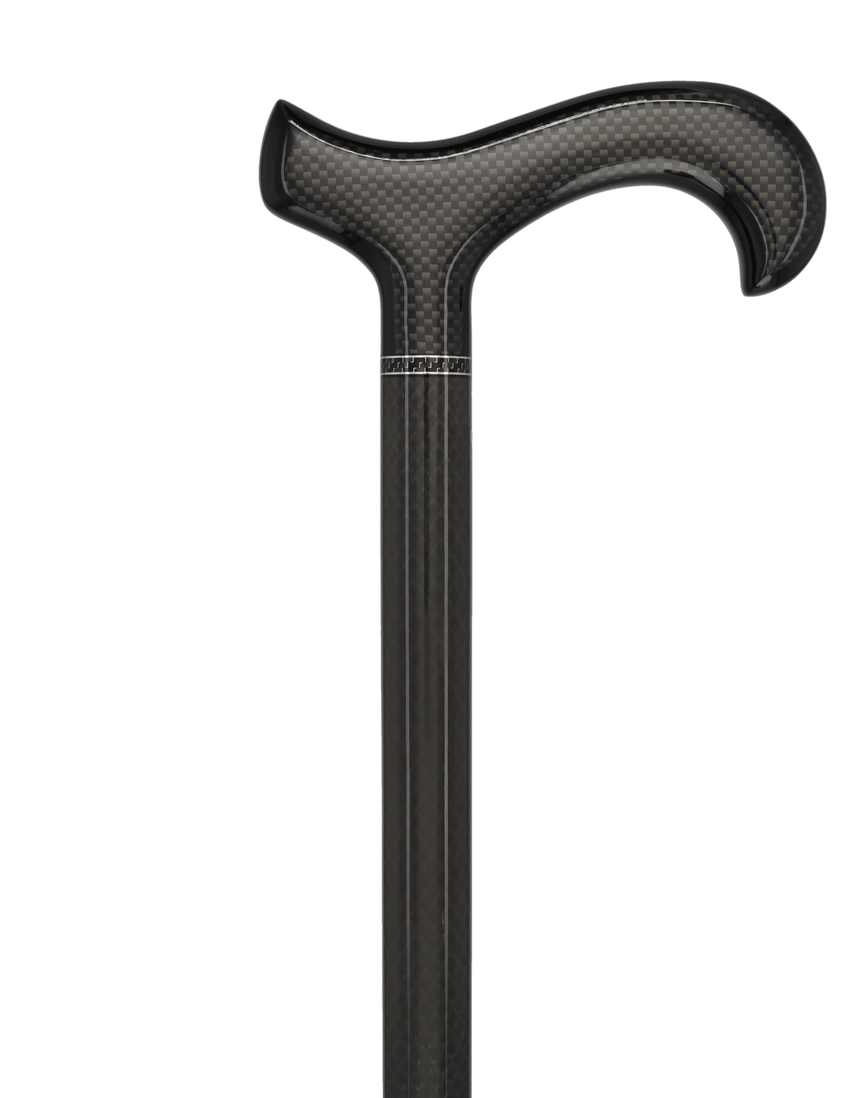 Triple Wound Carbon Fiber Derby Cane - Super Lightweight Superlite Carbon Fiber Walking Canes - Tophatter Daily Deals