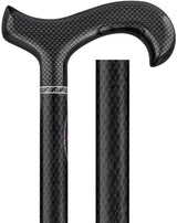 Triple Wound Carbon Fiber Derby Cane - Super Lightweight Superlite Carbon Fiber Walking Canes - Tophatter Daily Deals