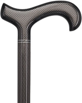 Triple Wound Carbon Fiber Derby Cane - Super Lightweight Superlite Carbon Fiber Walking Canes - Tophatter Daily Deals