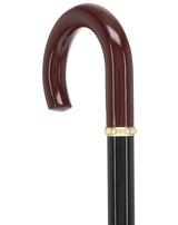 Folding Cane: Solid wood Crook Handle & aluminum shaft Folding Canes - Tophatter Daily Deals