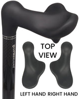 Lightweight & Adjustable: High-Tech Carbon Fiber Palm Grip Cane Left Palm Hand Grip Canes - Tophatter Daily Deals