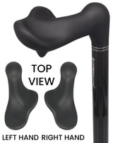 Lightweight & Adjustable: High-Tech Carbon Fiber Palm Grip Cane Right Palm Hand Grip Canes - Tophatter Daily Deals