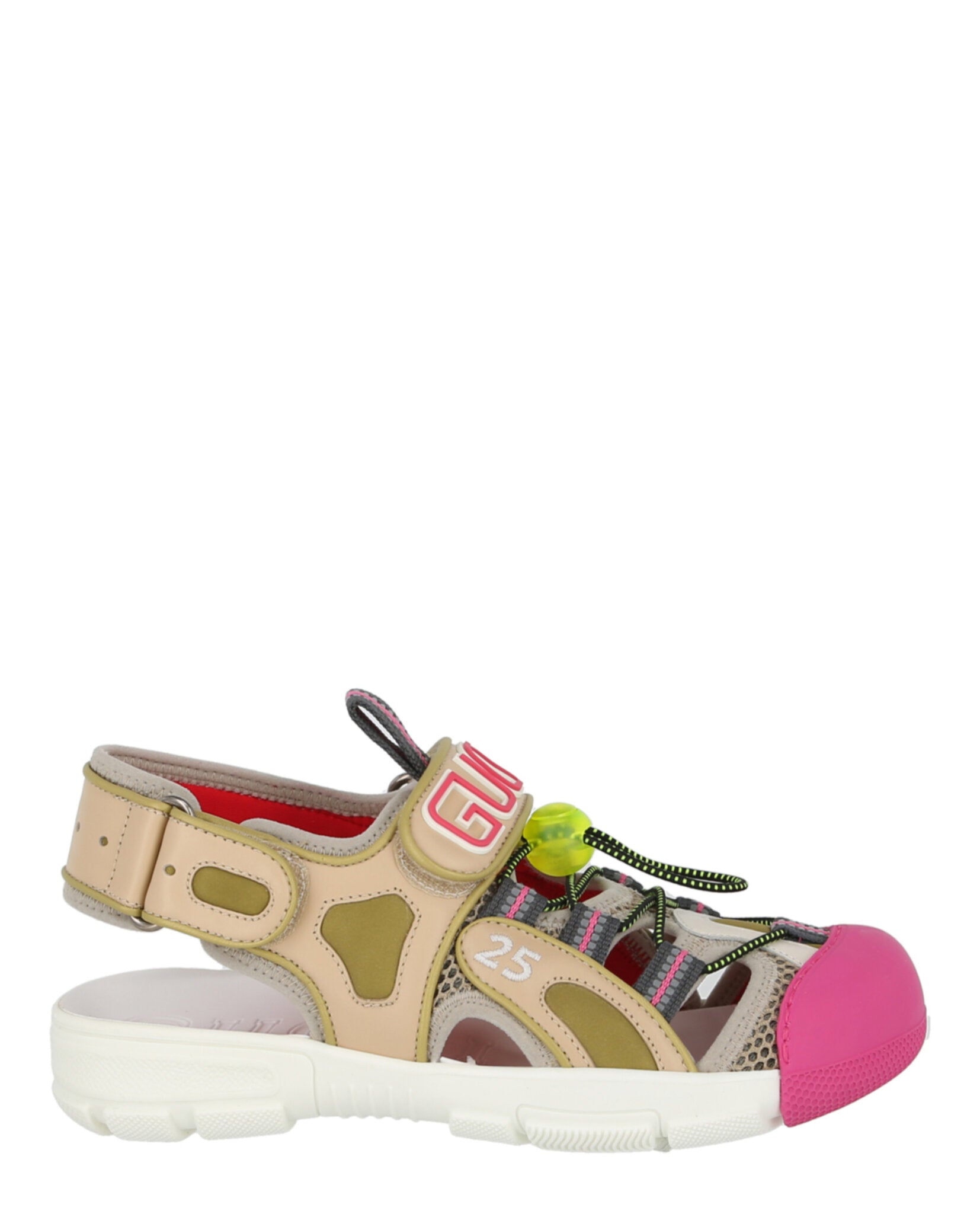 Gucci Mesh Fabric Tinsel Sport Sandals Natural Footwear - Tophatter Daily Deals