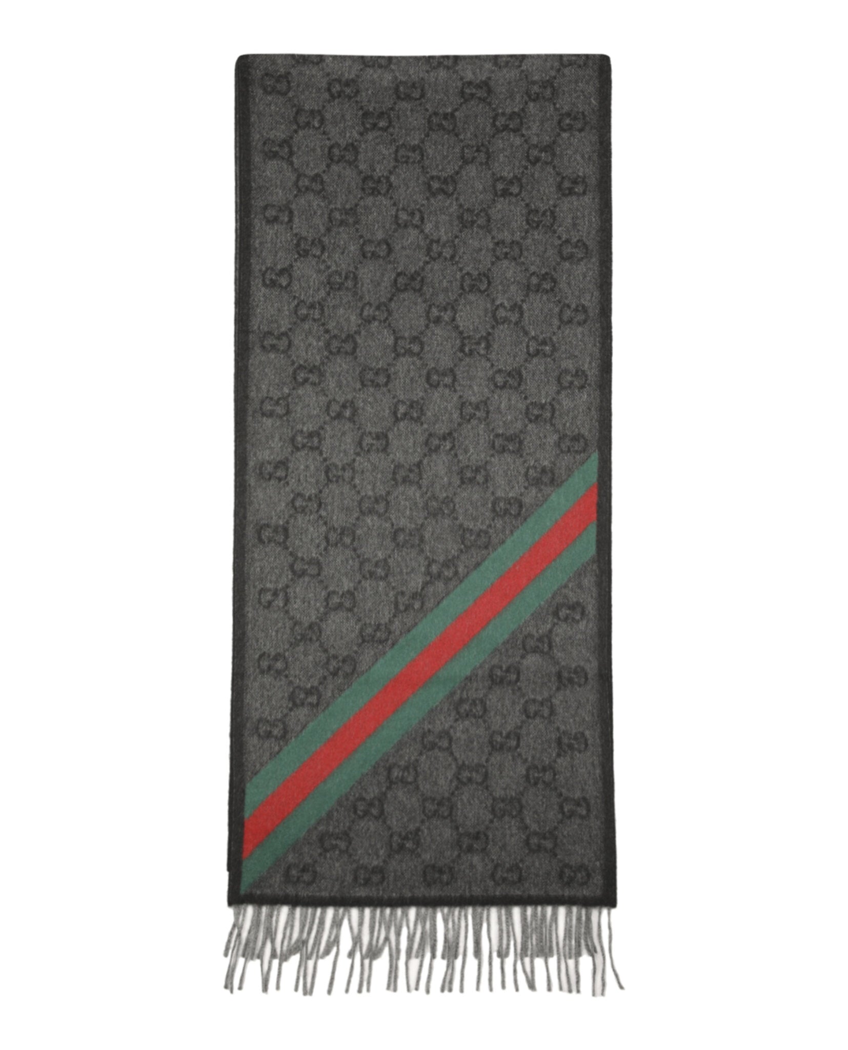 Gucci Nikky Wool Scarf Lead Dark Green-570603-3G200-1466-30020-NS Accessories - Tophatter Daily Deals