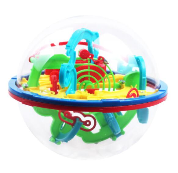 3D Magic Maze Ball 100 Levels Intellect Ball Rolling Ball Puzzle Game Learning Educational Toys Orbit Game 0 - Tophatter Daily Deals