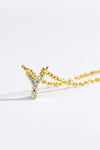 V To Z Zircon 925 Sterling Silver Necklace Necklaces - Tophatter Daily Deals