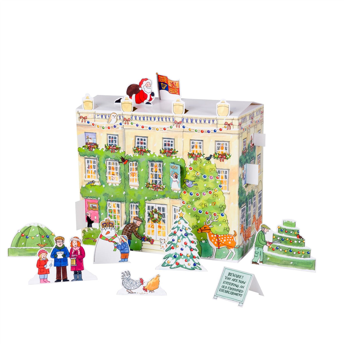 Deluxe 3D Highgrove House Advent Calendar | Freestanding Christmas Advent Calendar | House And Figures Picture Advent Calendar Advent Calendar - Tophatter Daily Deals