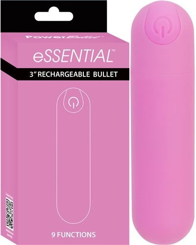 Essential 3 Inch Rechargeable Bullet Vibrator with Storage Case and USB Charging Cord > Vibrators > Mini Vibrators - Tophatter Daily Deals