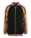 Gucci Mixed Media Bomber Jacket Black Jackets - Tophatter Daily Deals