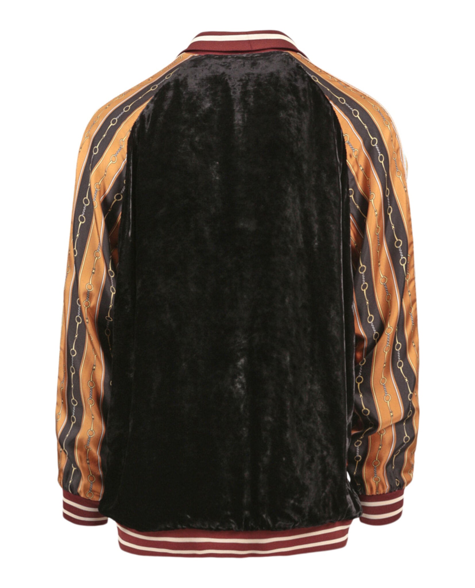 Gucci Mixed Media Bomber Jacket Jackets - Tophatter Daily Deals