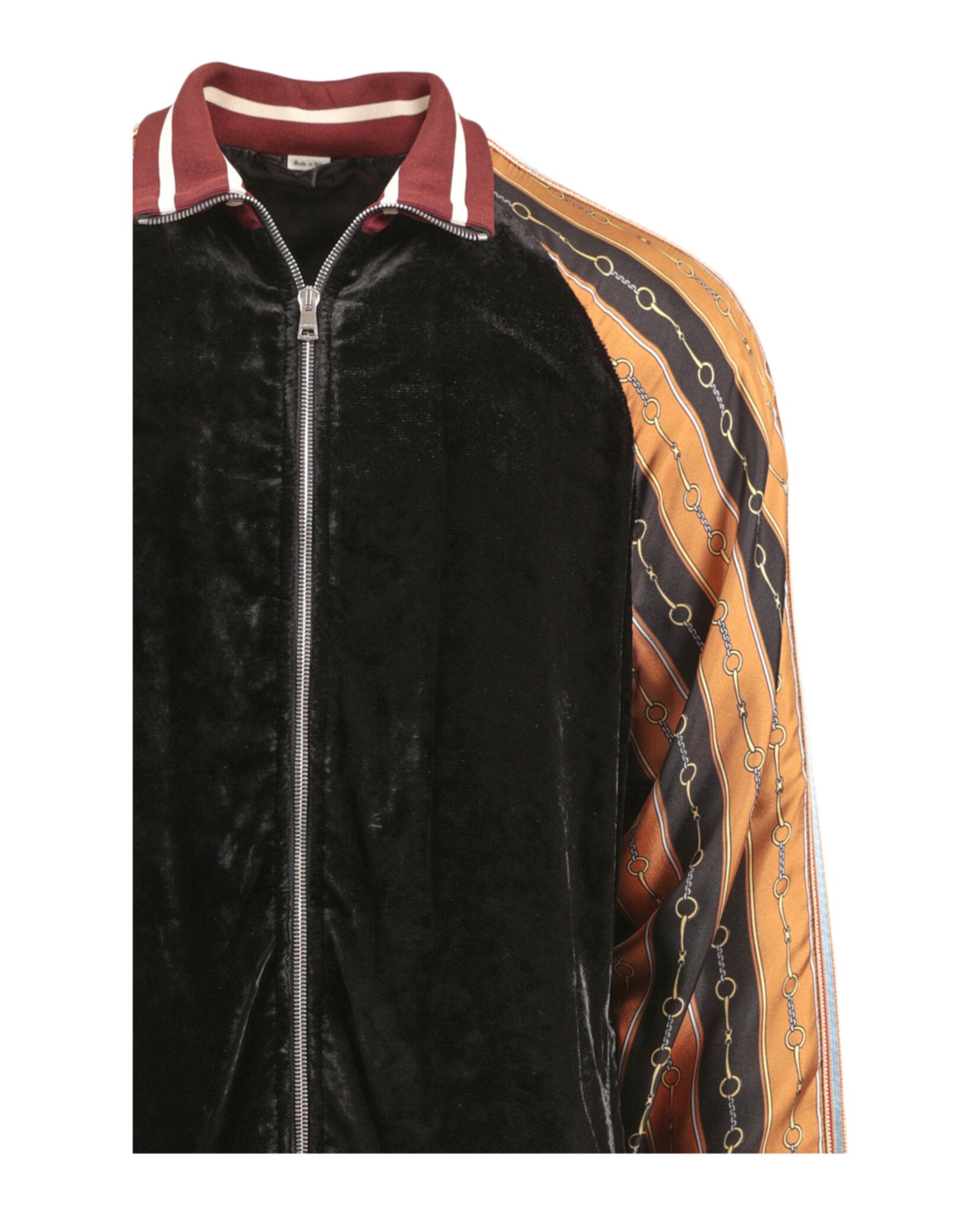Gucci Mixed Media Bomber Jacket Jackets - Tophatter Daily Deals