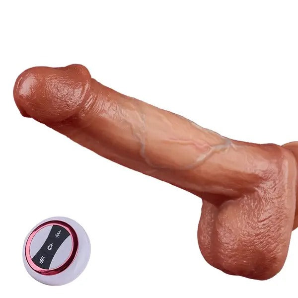 MASK - 8.6 Inch Bloodshot Thrusting Swinging Heating Dildo Dildos - Tophatter Daily Deals