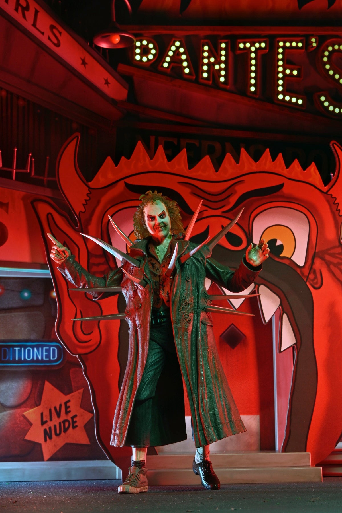 Beetlejuice - Inferno Room Deluxe Set Diorama With Exclusive Beetlejuice Action Figure Action Figure - Tophatter Daily Deals
