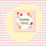 50 PcsPack Square Simple Thank-you Card Coated Paper Business Cards K110 Style 50 Pieces 0 - Tophatter Daily Deals