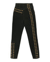 Gucci Coated Denim Pant With Studs Black Gold Jeans - Tophatter Daily Deals