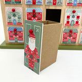 Gisela Graham Reusable Wooden Advent Calendar, 24 Drawer Alpine Christmas House Advent Calendar - Tophatter Daily Deals