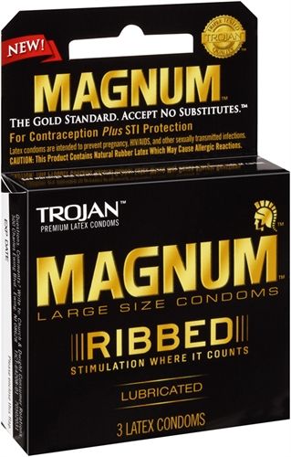 Trojan Magnum Ribbed - 3 Pack > Essentials > Condoms - Tophatter Daily Deals