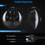 5.75-Inch LED Motorcycle Headlight Automotive - Tophatter Daily Deals