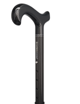 Premium Carbon Fiber Cane, Triple Wound, Adjustable & Foldable Superlite Carbon Fiber Walking Canes - Tophatter Daily Deals