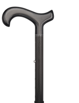 Premium Carbon Fiber Cane, Triple Wound, Adjustable & Foldable Superlite Carbon Fiber Walking Canes - Tophatter Daily Deals