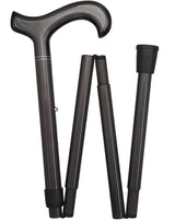 Premium Carbon Fiber Cane, Triple Wound, Adjustable & Foldable Superlite Carbon Fiber Walking Canes - Tophatter Daily Deals