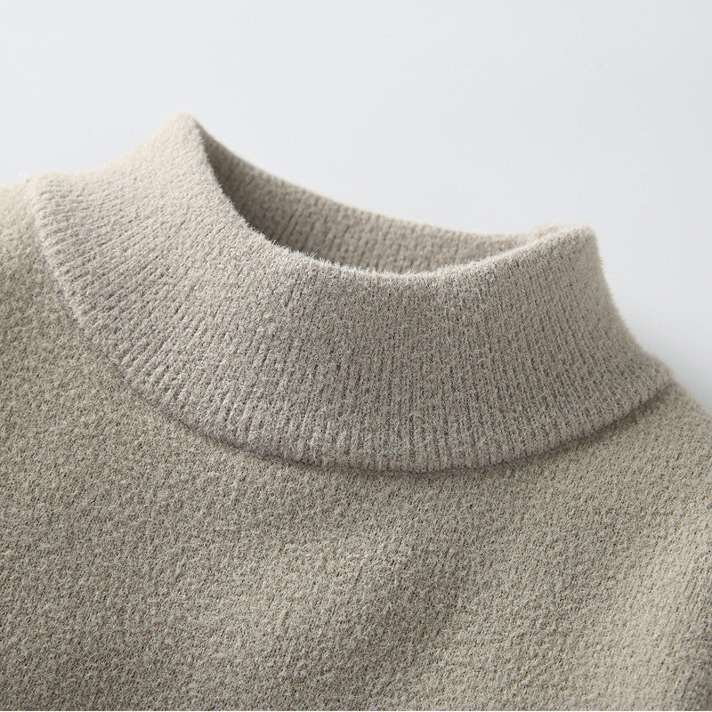 Warm Cozy Men’s Mock Neck Sweater - Straight Cut Fleece 3D Changing Face Moving Picture Frame - Tophatter Daily Deals
