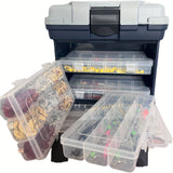 4-Tier Portable Fishing Tackle Storage Box Outdoor > Fishing - Tophatter Daily Deals