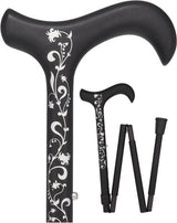 Lily of the Valley: Lightweight Folding Carbon Cane Superlite Carbon Fiber Walking Canes - Tophatter Daily Deals