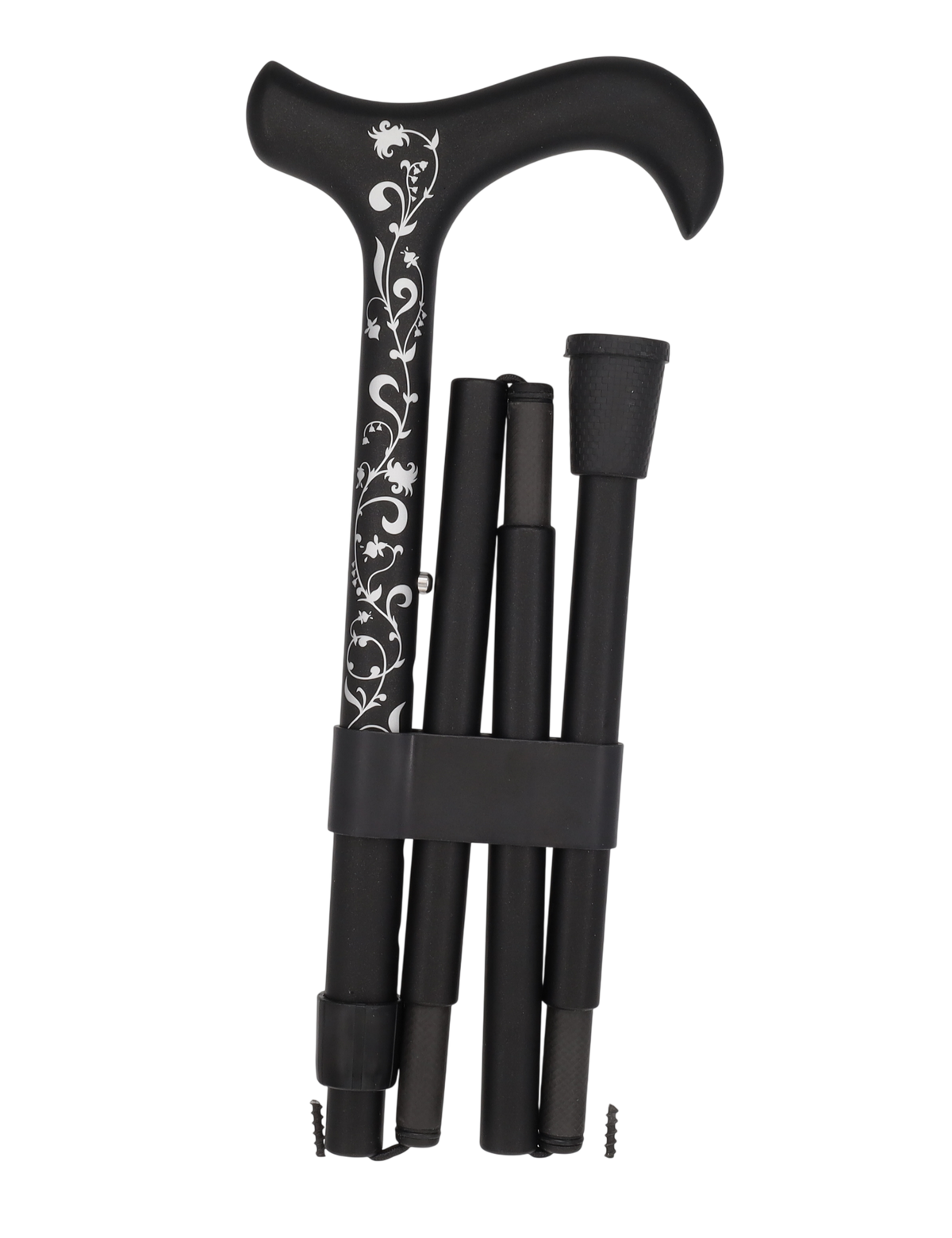 Lily of the Valley: Lightweight Folding Carbon Cane Superlite Carbon Fiber Walking Canes - Tophatter Daily Deals