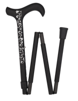 Lily of the Valley: Lightweight Folding Carbon Cane Superlite Carbon Fiber Walking Canes - Tophatter Daily Deals