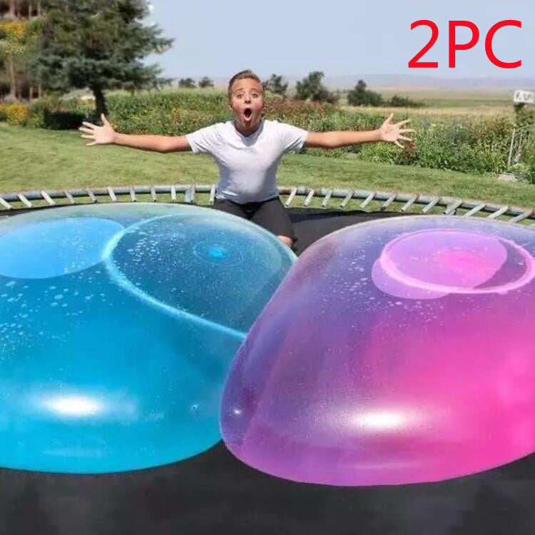Big Inflatable Ball Children's Toy Elastic Ball Water Ball Bubble Ball Inflatable Ball Pink 2PC 0 - Tophatter Daily Deals
