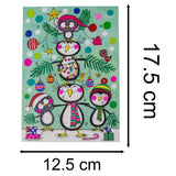 Penguin Christmas Tree - Christmas Advent Calendar Greetings Card & Envelope Advent Calendar - Tophatter Daily Deals