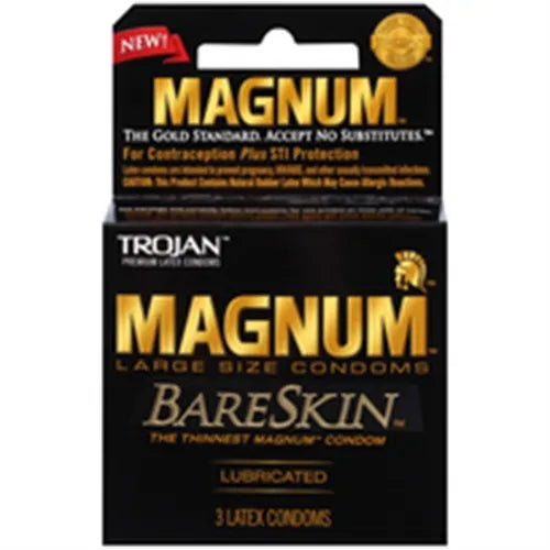 Trojan Magnum BareSkin – 3 Pack Condoms > Essentials > Condoms - Tophatter Daily Deals