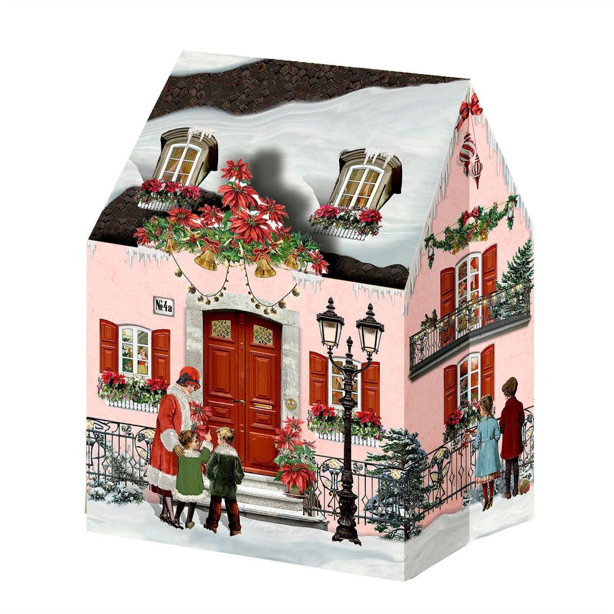 Mini Pop-up Christmas Advent Calendar House with 24 Glittery Doors & Envelope Advent Calendar - Tophatter Daily Deals