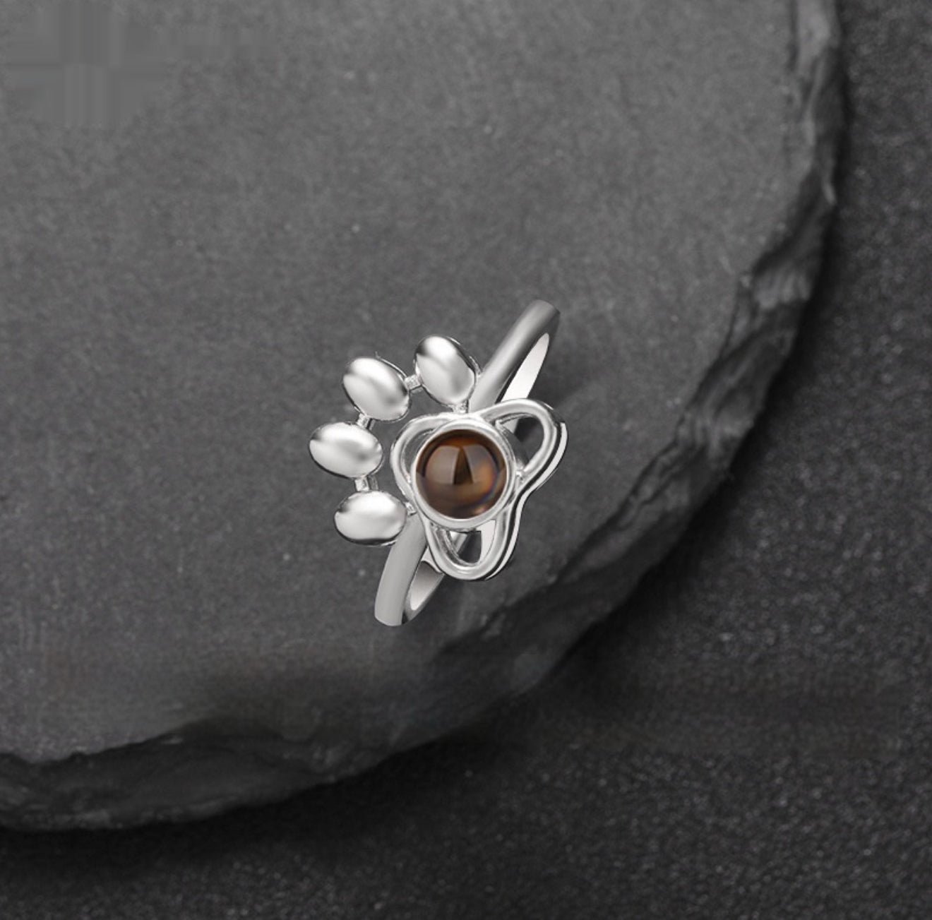 Paw Rings™️ (adjustable) Silver - Tophatter Daily Deals
