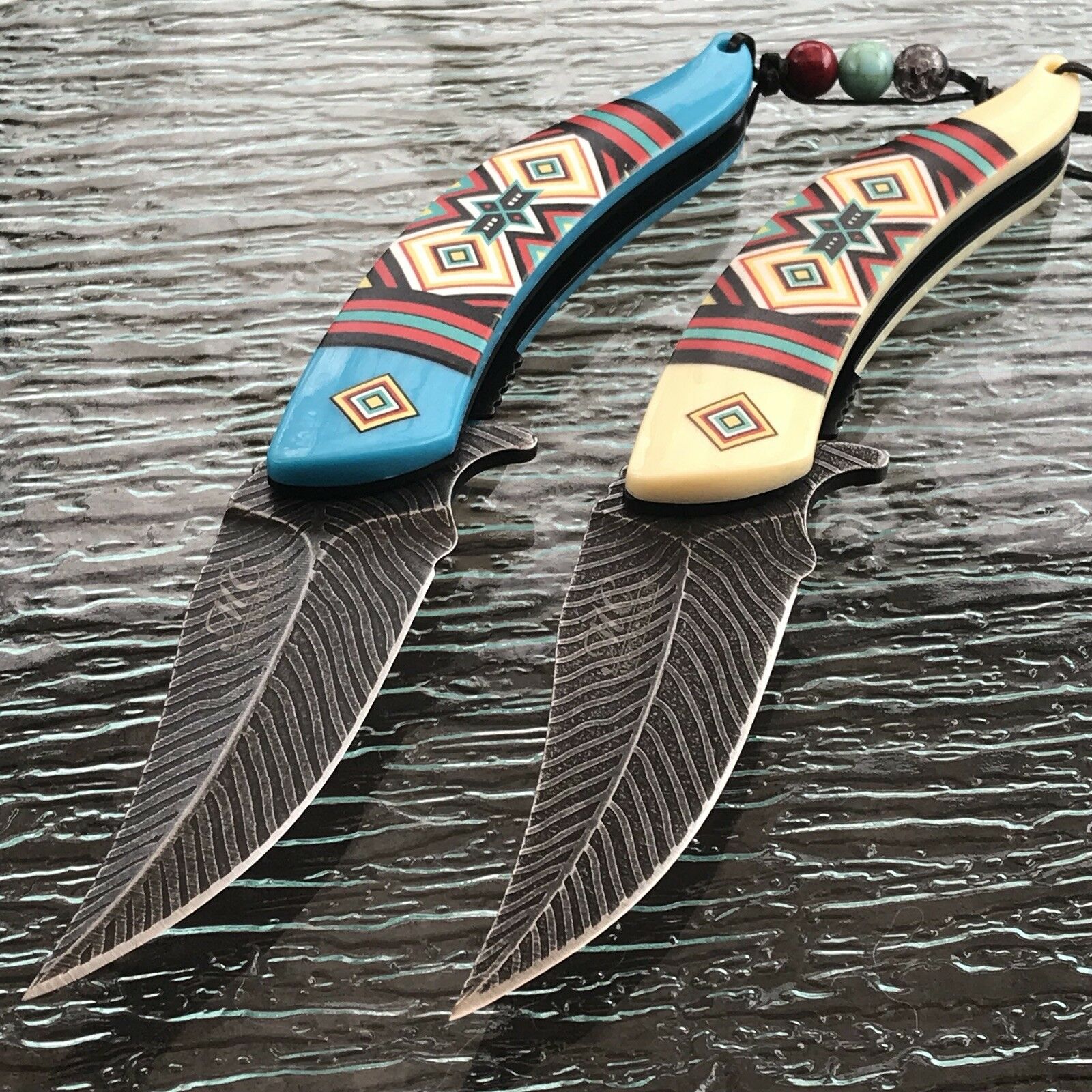 8.5" Masters Collection Spring Assisted Damascus Frontier Pocket Knife Tophatter's Spring Assisted Knives Collectibles:Knives, Swords & Blades:Collectible Folding Knives:Modern Folding Knives:Factory Manufactured - Tophatter Daily Deals