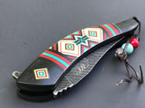 8.5" Masters Collection Spring Assisted Damascus Frontier Pocket Knife Tophatter's Spring Assisted Knives Collectibles:Knives, Swords & Blades:Collectible Folding Knives:Modern Folding Knives:Factory Manufactured - Tophatter Daily Deals