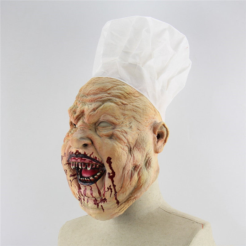 Halloween Chef Mask Full Face Bloody Horror Mask Adult 3D Changing Face Moving Picture Frame - Tophatter Daily Deals