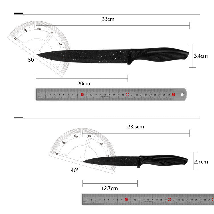 A Full Set Of Kitchen Knives 17 Stainless Steel Knives 0 - Tophatter Daily Deals