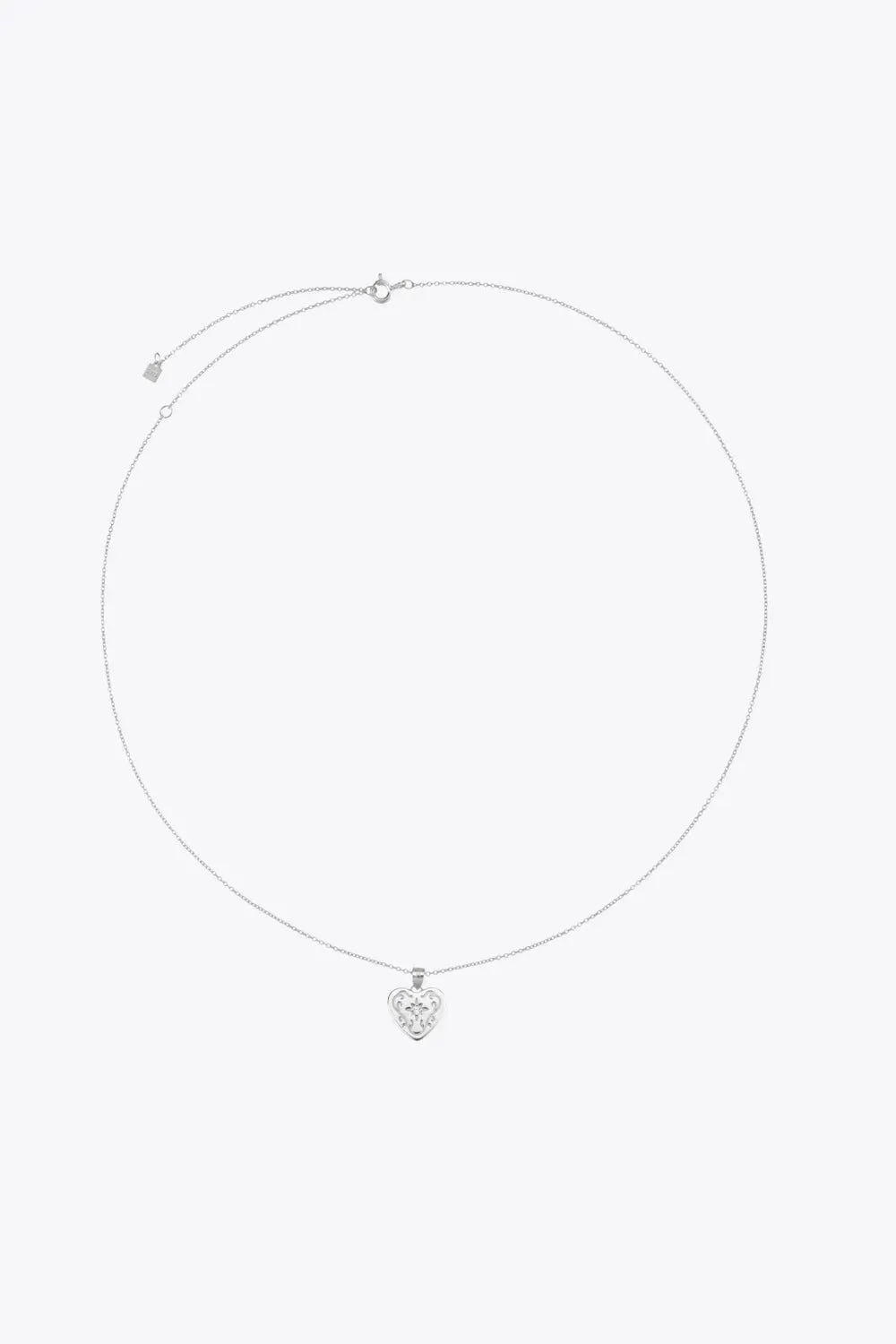 Heart Pendant 925 Sterling Silver Necklace Necklaces - Tophatter Daily Deals
