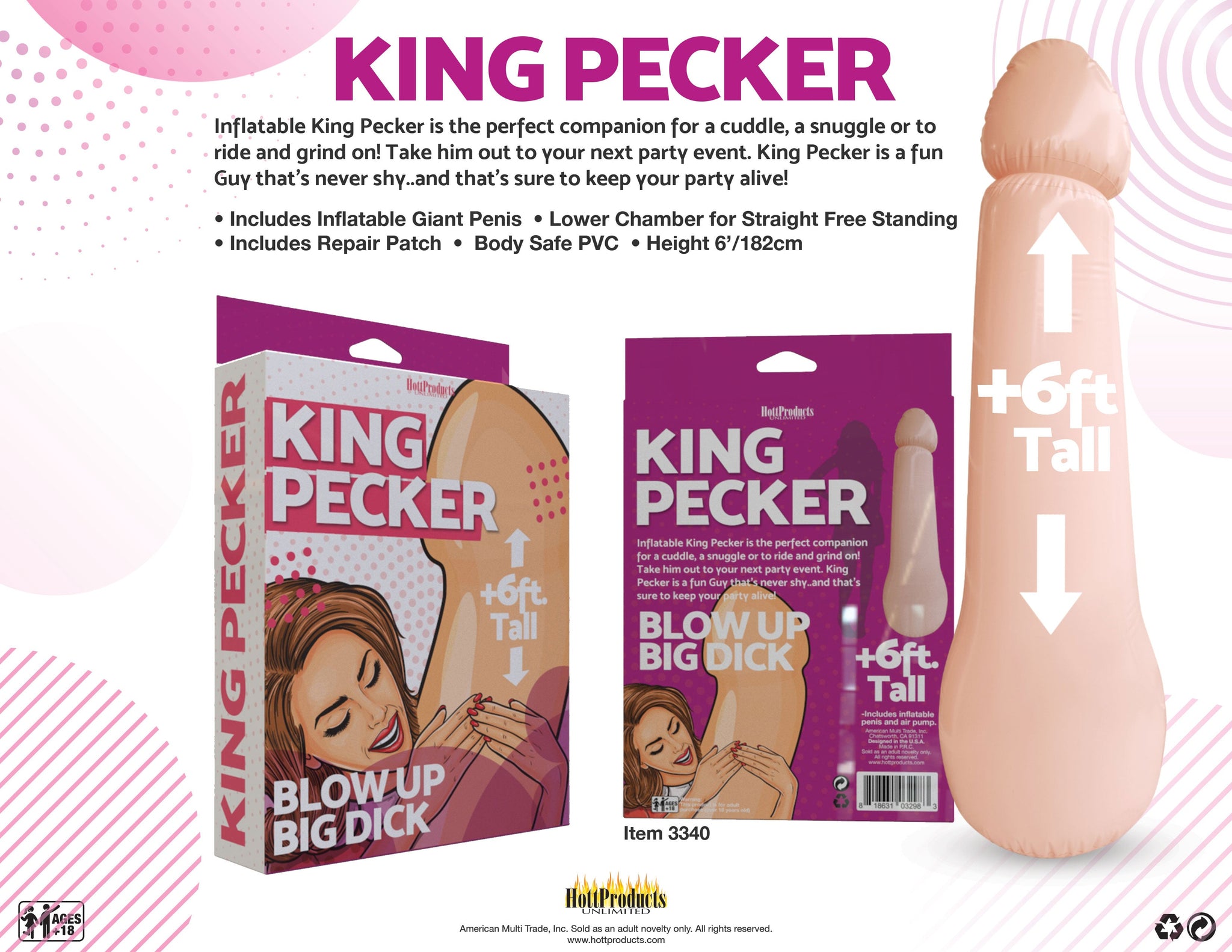 King Pecker Inflatable Doll – Giant Inflatable > Novelties > Bachelor & Bachelorette Items - Tophatter Daily Deals