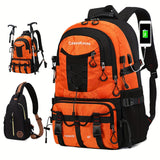 Large Capacity Travel Backpack with Chest Bag Backpacks - Tophatter Daily Deals