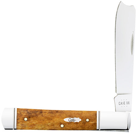 Case Razor Folding Knife - Smooth Antique Bone - 58211 Traditional Knives - Tophatter Daily Deals