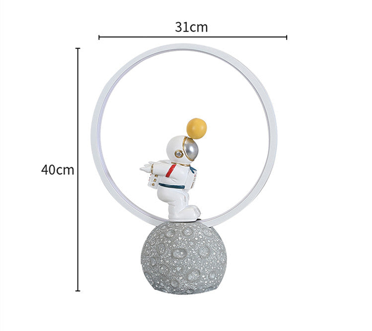 Astronaut Night Light Bedroom Table Lamp Astronaut Bedside Table Lamp 0 - Tophatter Daily Deals
