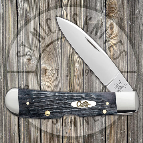 Case Tribal Lock - Pocket Worn Gray Bone - Crandall Jig - 58411 Traditional Knives - Tophatter Daily Deals