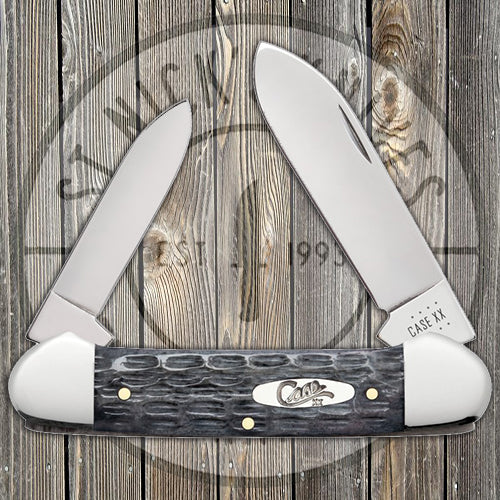 Case Canoe - Pocket Worn Crandall Jig Gray Bone - 58415 Traditional Knives - Tophatter Daily Deals