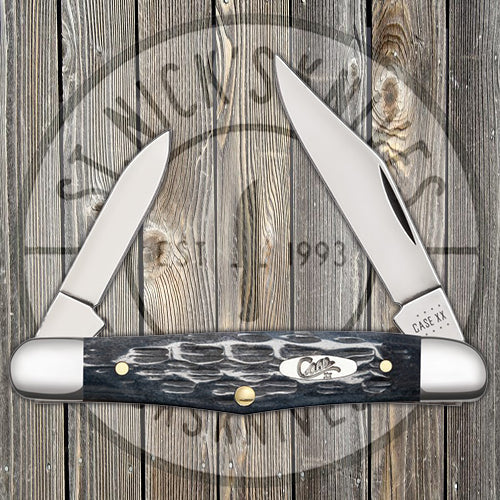 Case Half Whittler - Pocket Worn Gray Bone - Crandall Jig - 58416 Traditional Knives - Tophatter Daily Deals