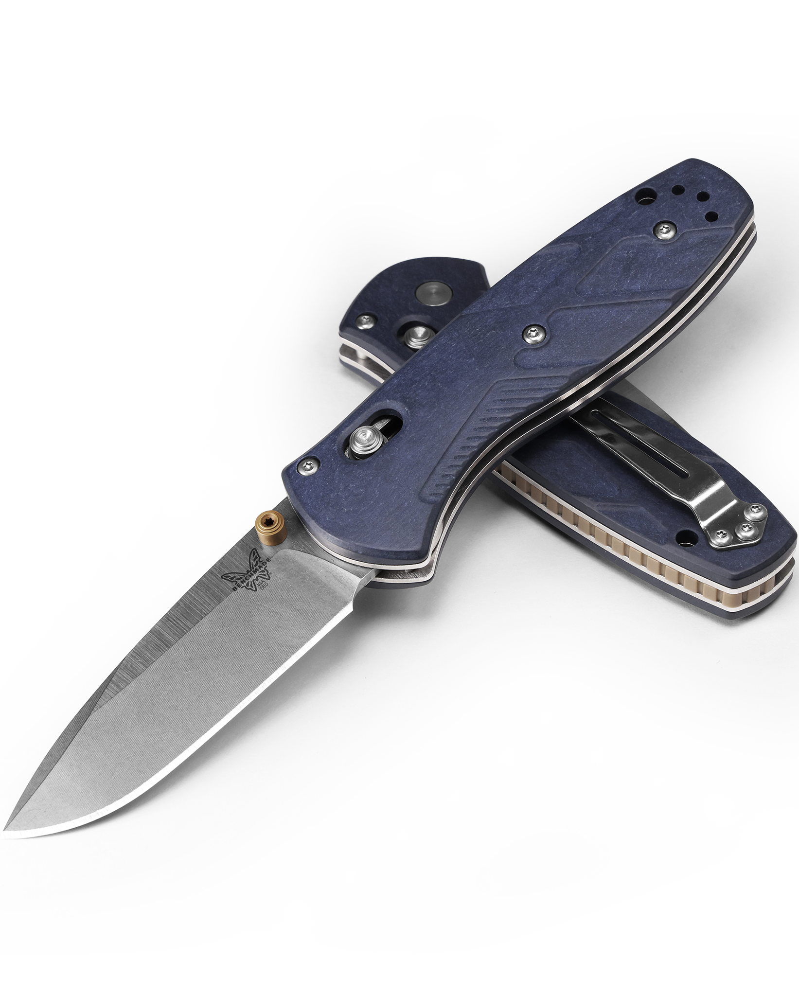 Benchmade Mini Barrage - Blue Canyon Richlite Handle - CPM-S30V - 585-03 Knives - Tophatter Daily Deals