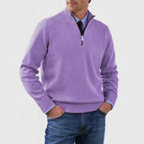 Soft Men's Stand Collar Sweater - Slim Fit, Acrylic Purple 3D Changing Face Moving Picture Frame - Tophatter Daily Deals